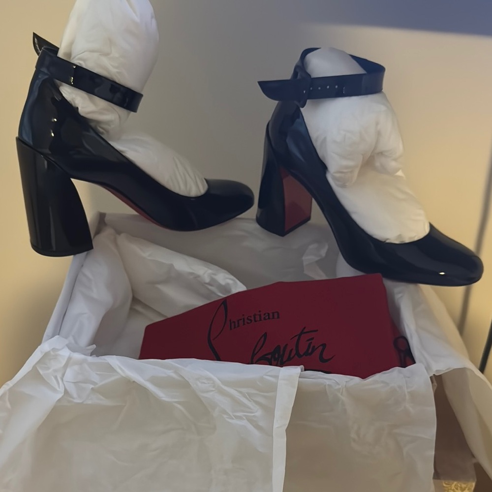 Christian Louboutin Black Patent Leather Women's Shoes